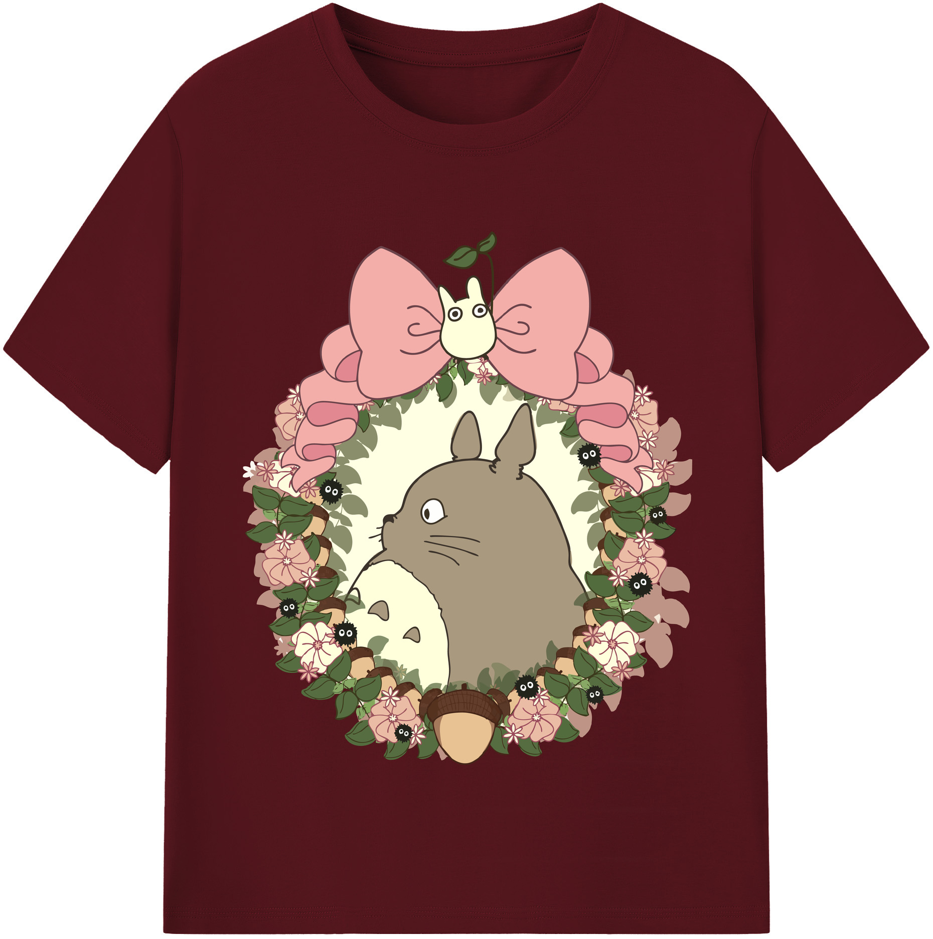 （画像用） となりのトトロ 草壁メイ 草壁サツキ My Neighbor Totoro Satsuki Kusakabe Mei Kusakabe 綿100％半袖Tシャツ（フロントプリント）